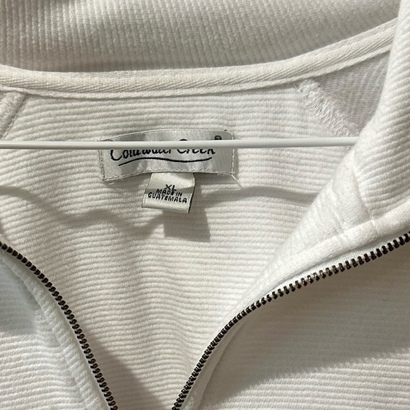 Coldwater Creek White Cotton Loungewear Jacket - Picture 2 of 7